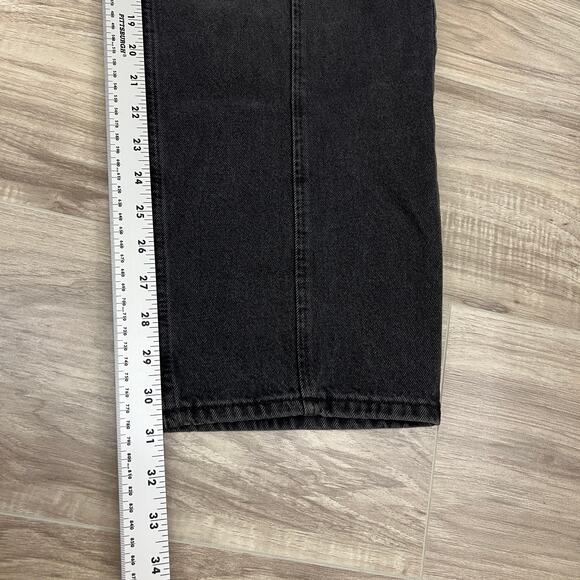 So Good for Life Highest Rise Baggy Black Tapered Leg Jeans Size 7/28 - Picture 5 of 11